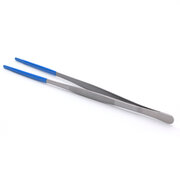 Tweezers with PVC tips, 200 mm
