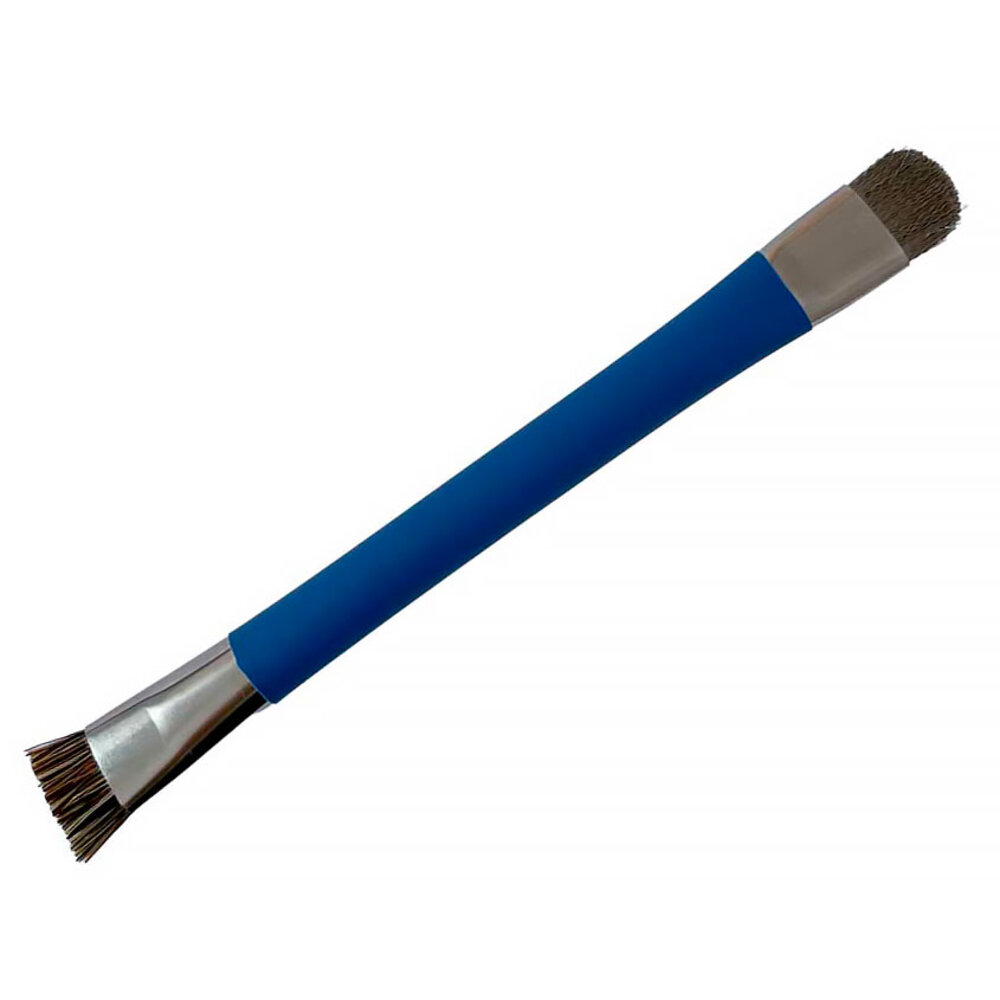 File cleaning brush, stainless steel/pig bristles  