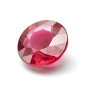 Ruby, brilliant cut, 5.20 - 5.40 mm