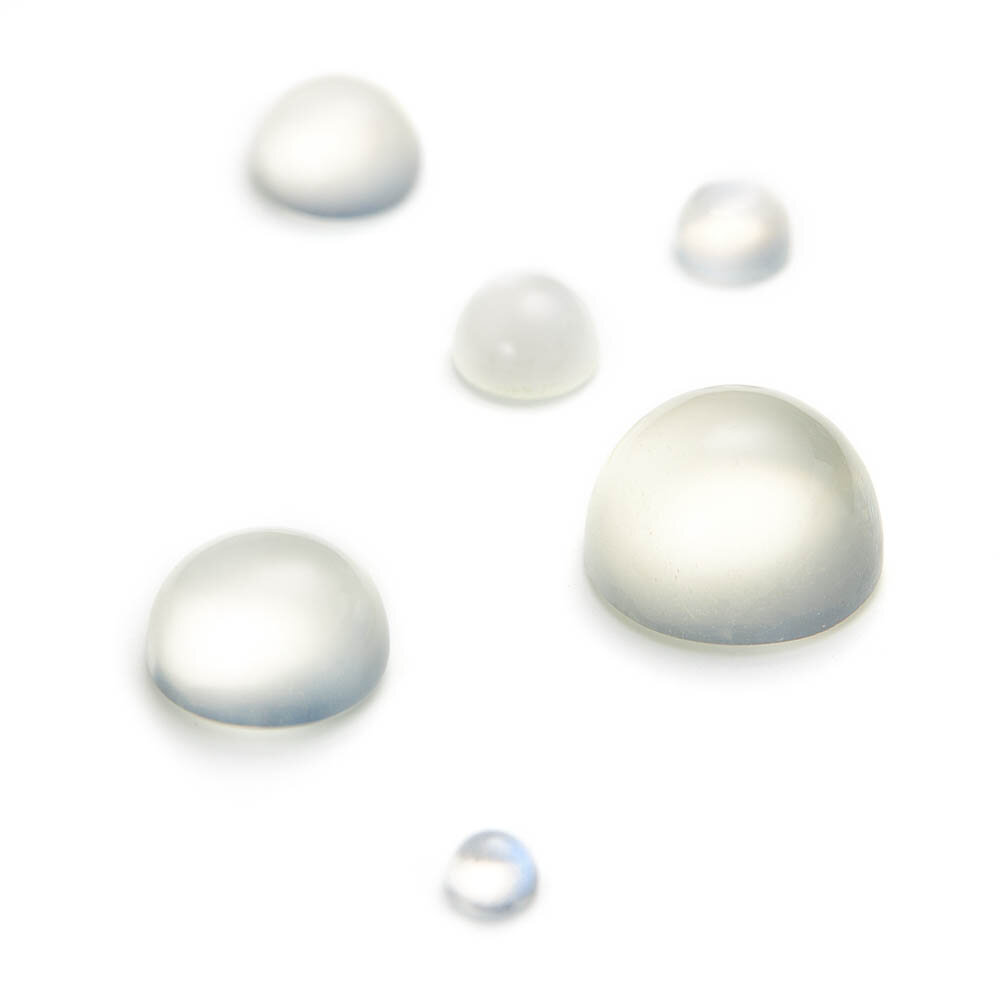 Månesten, rund cabochon 