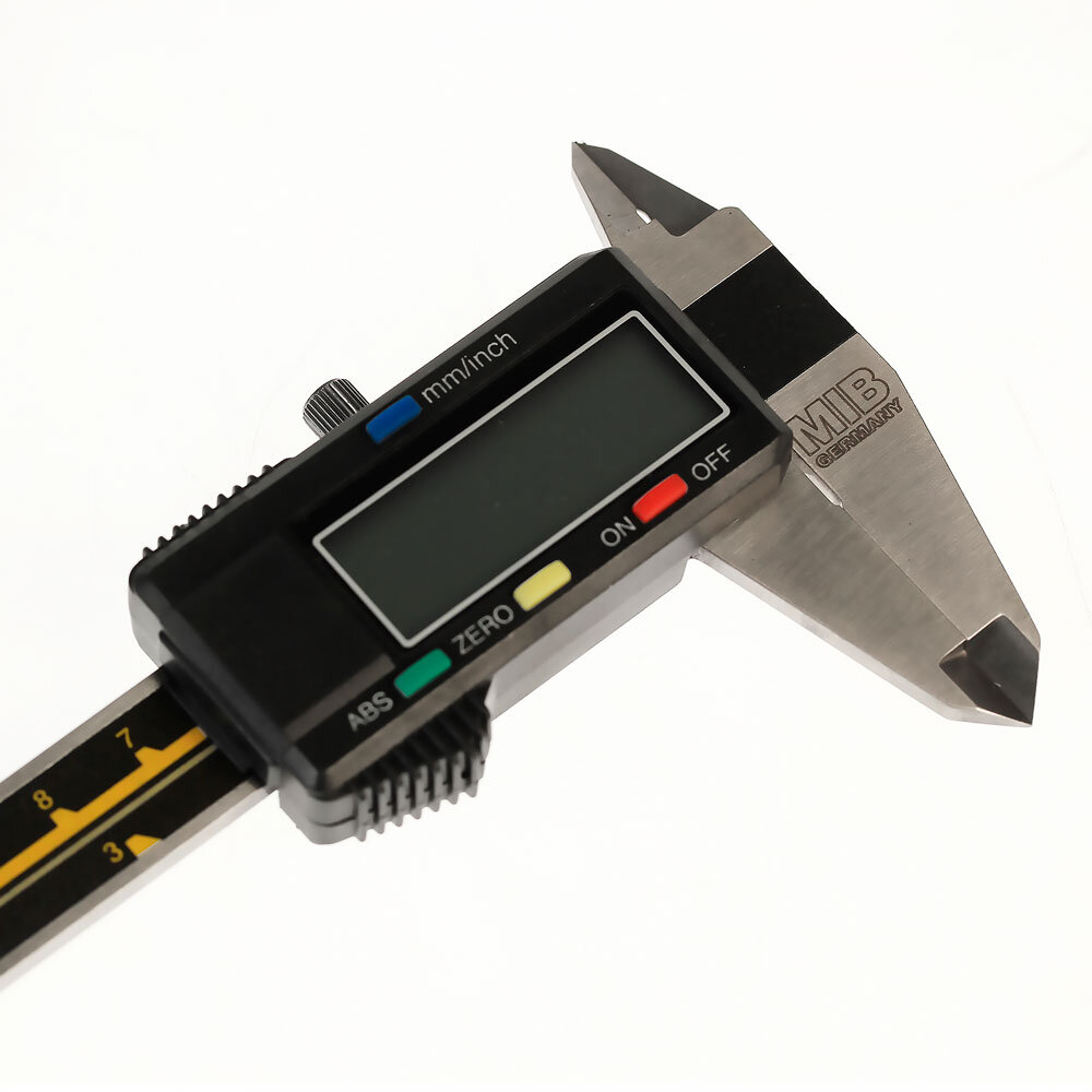Left hand digital caliper, 150 mm 