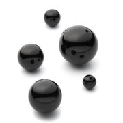 Onyx, ball, half-drilled 