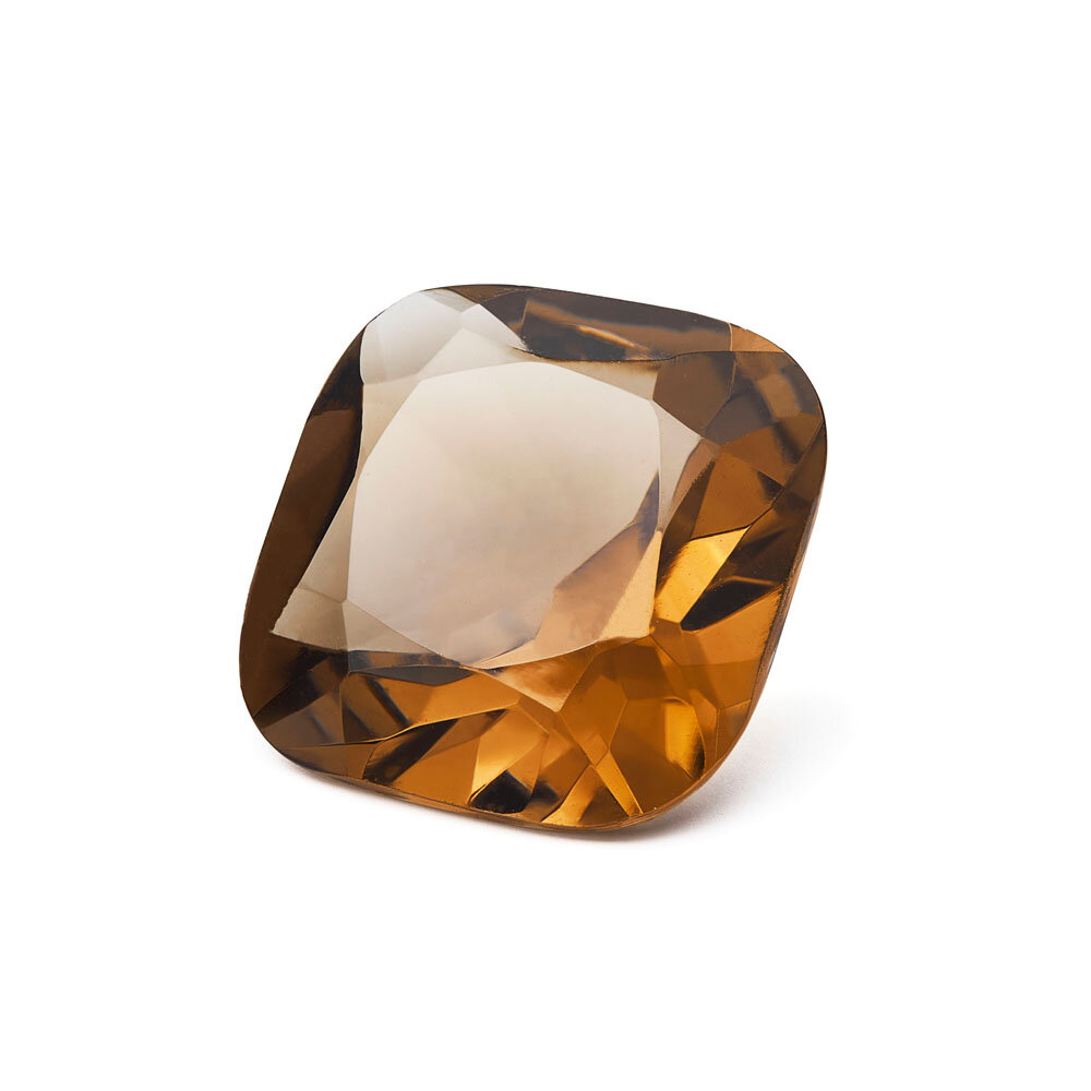 Smoky Quartz, cushion 