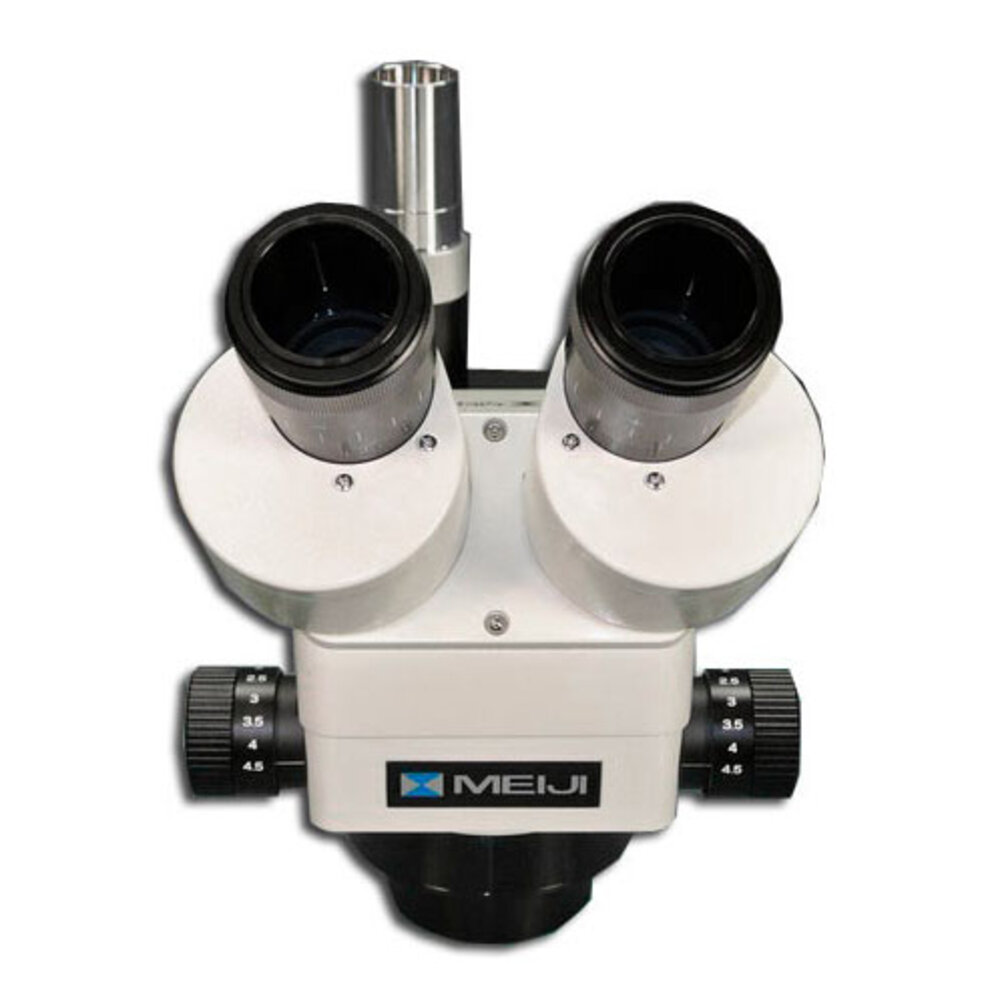 Microscope, Meiji EMZ-8TRH trinocular eyepiece incl. WiFi camera and 0.50x lens 