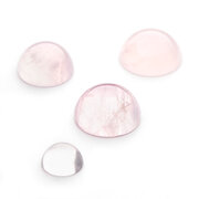 Rose Quartz, round cabochon