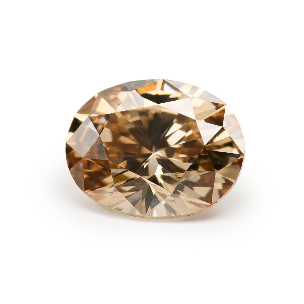 Oval Light Brown naturfärg 1,05 ct 