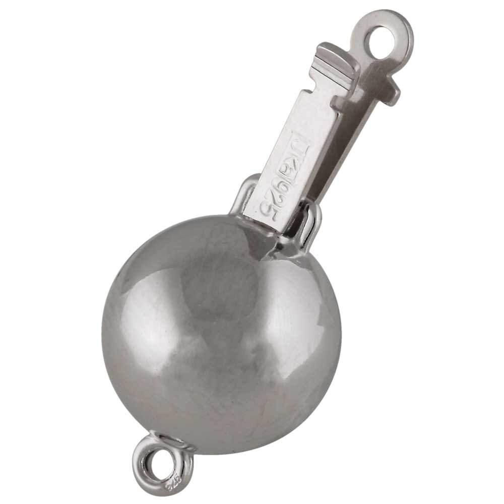 Polished ball clasp 925/-, 11 mm 