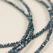 Collier med blå rådiamanter, 14,50 carat