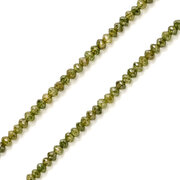 Green rough diamond necklace, 16 carat