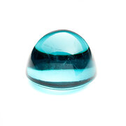 Tourmaline, blue, round cabochon, 10.80 mm
