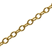 Trace round open 585/- yellow gold