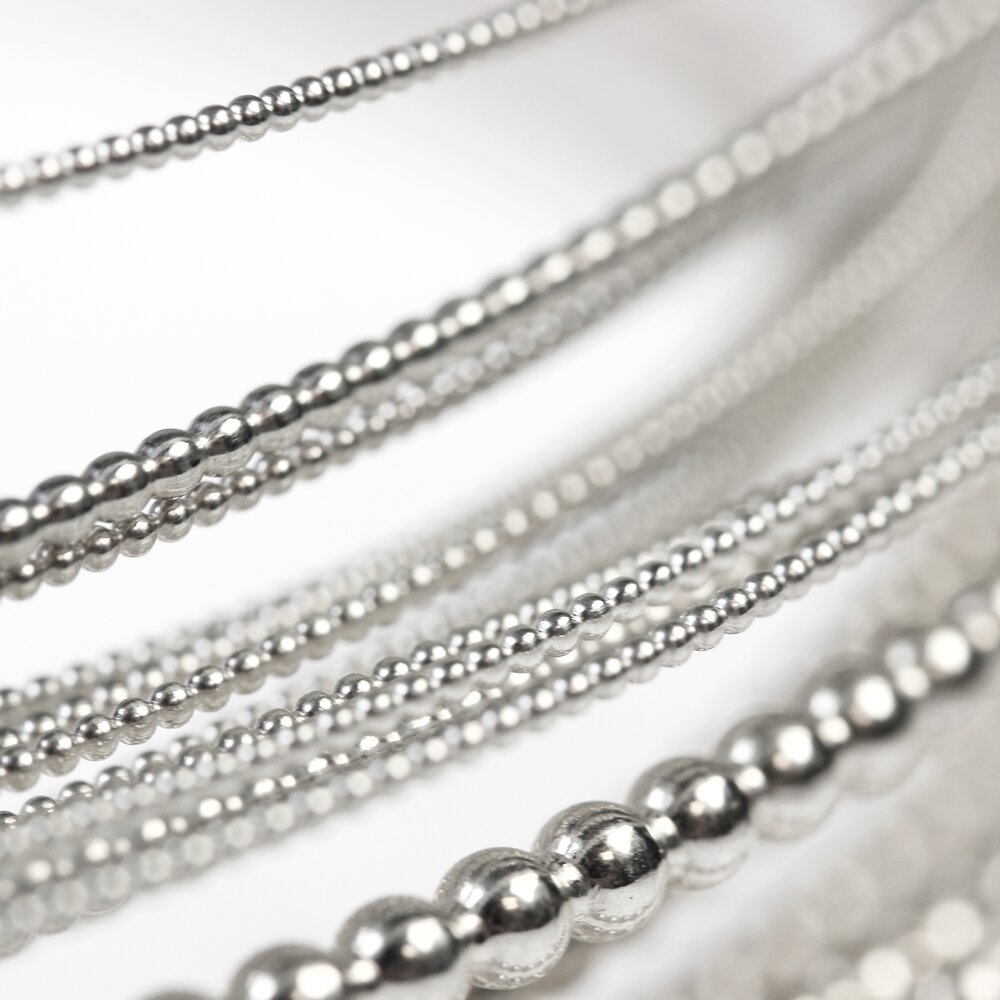 Pearl wire 935/- silver 