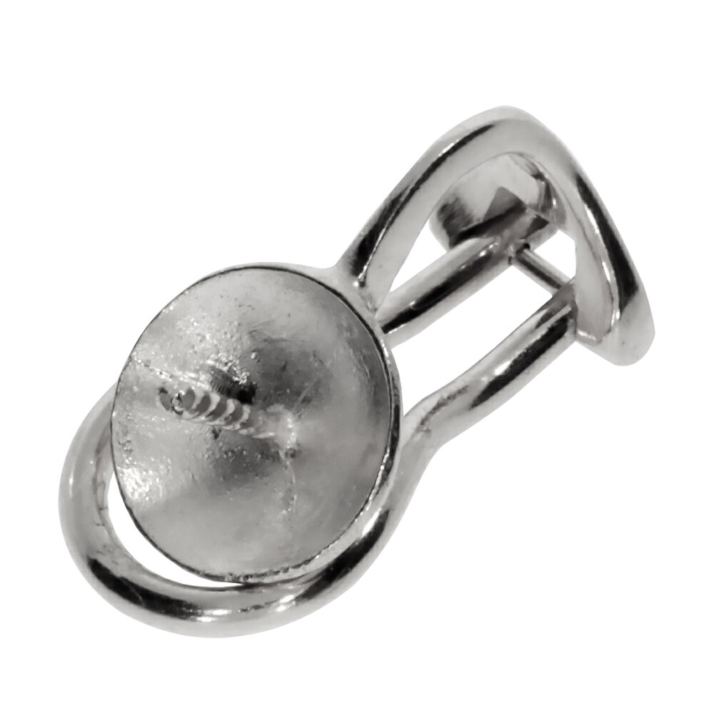 Omega clip with 8 mm cup 925/- 