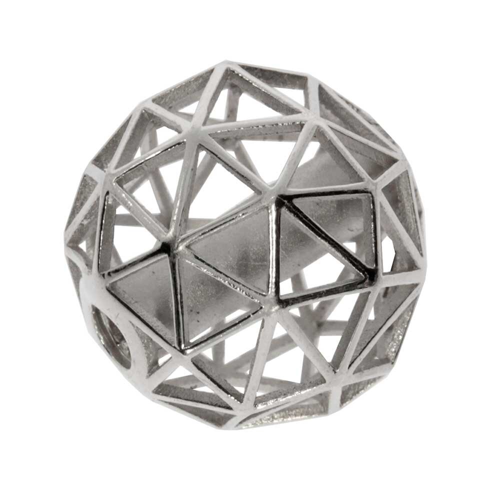 Open system clasp with triangular pattern 925/- 