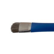 File cleaning brush, stainless steel/pig bristles