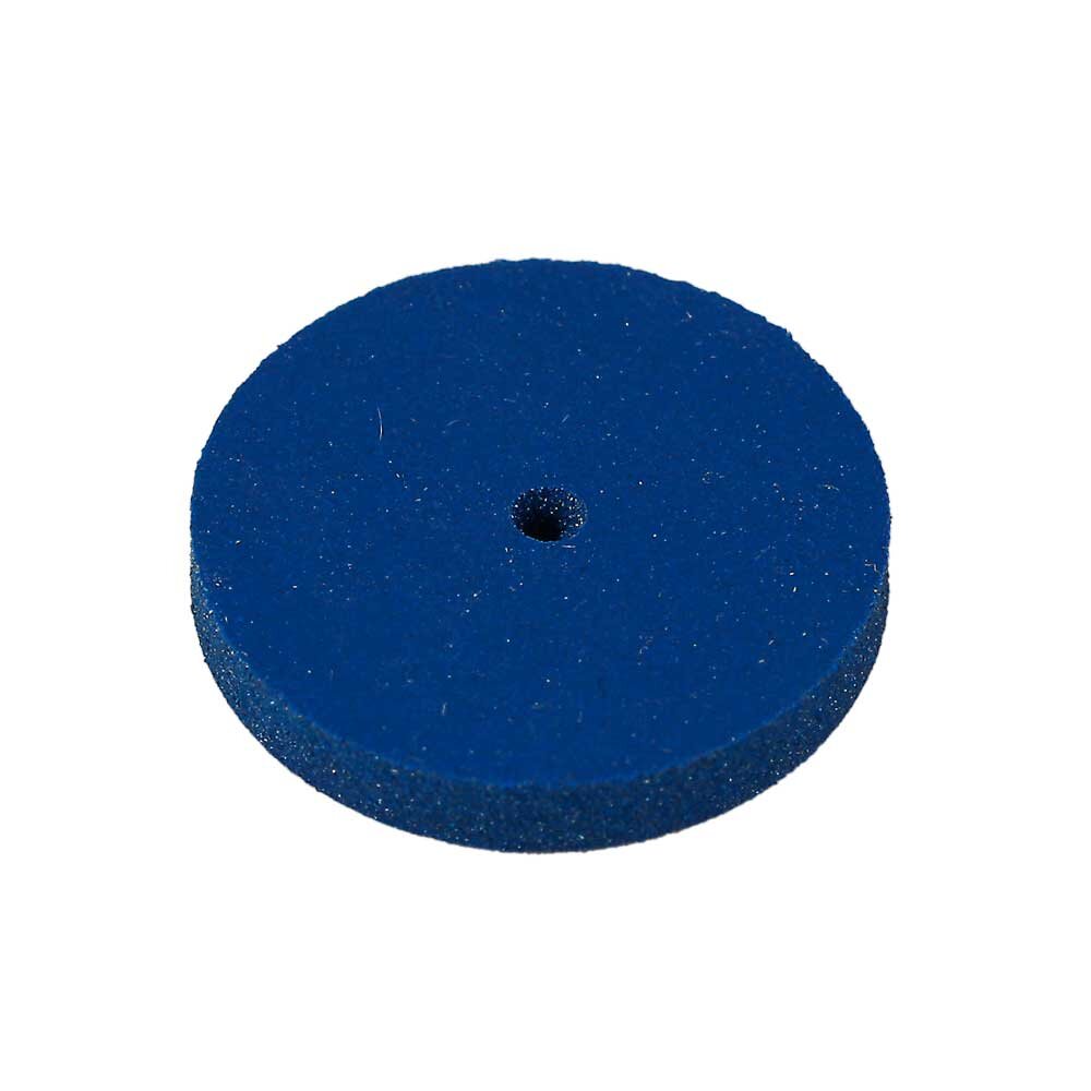 Blue rubber wheel (medium) – Perfect high-gloss polishing of precious metals 