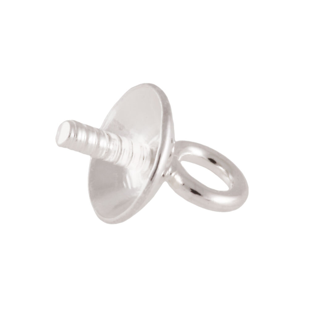 Pendant bail with cup 925/-, 4 mm 
