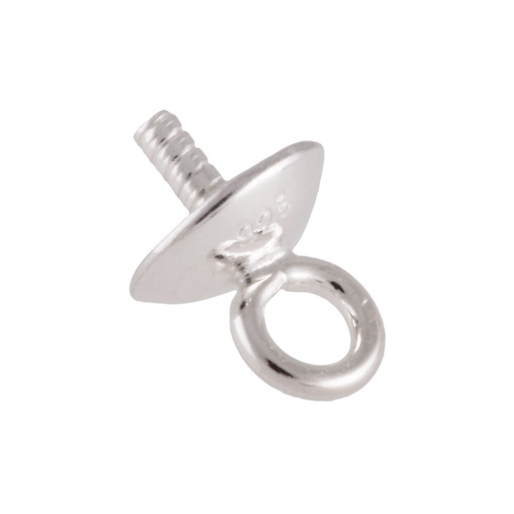 Pendant bail with cup 925/-, 4 mm 