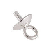 Pendant bail with cup 925/-, 4 mm