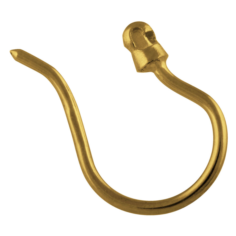 Earwire with system capsule 925/- gold-plated  