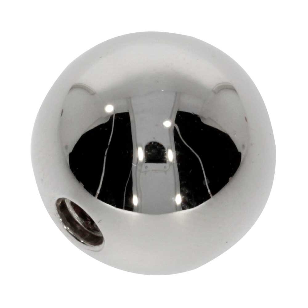 Polished system clasp 585/- white gold, 11 mm 
