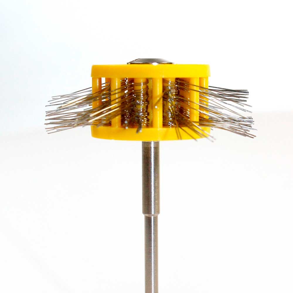 Satin finish brushes with shank 