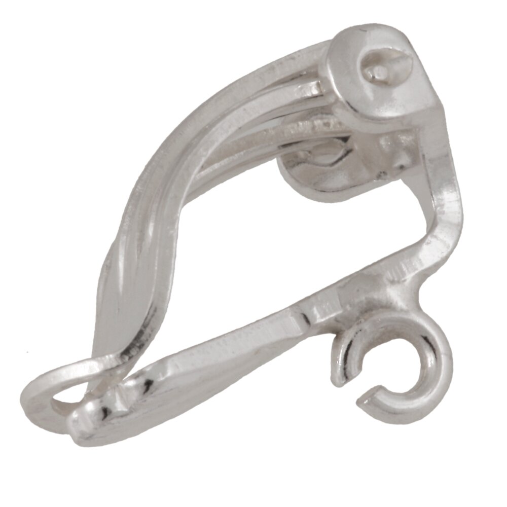 Ear clip with tulip and jump ring 925/- 