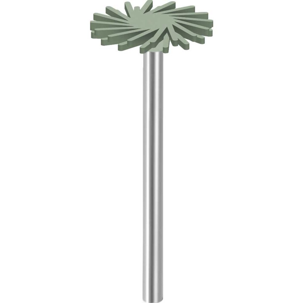 FLEX TWIST polisher, mounted on shaft  
