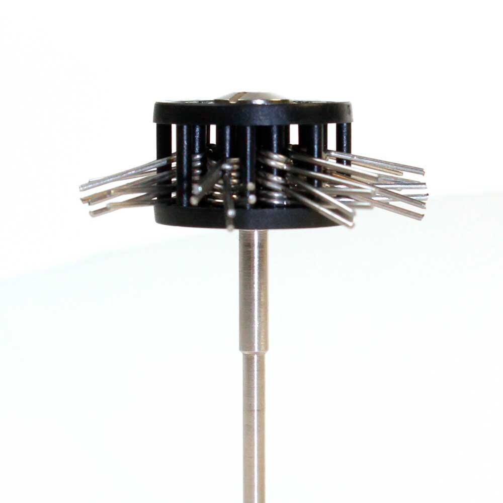 Satin finish brushes with shank 
