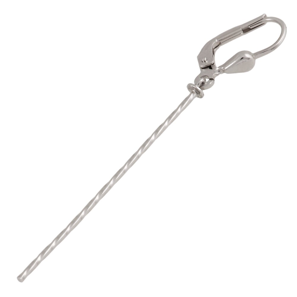 Leverback 925/- rhodium plated 