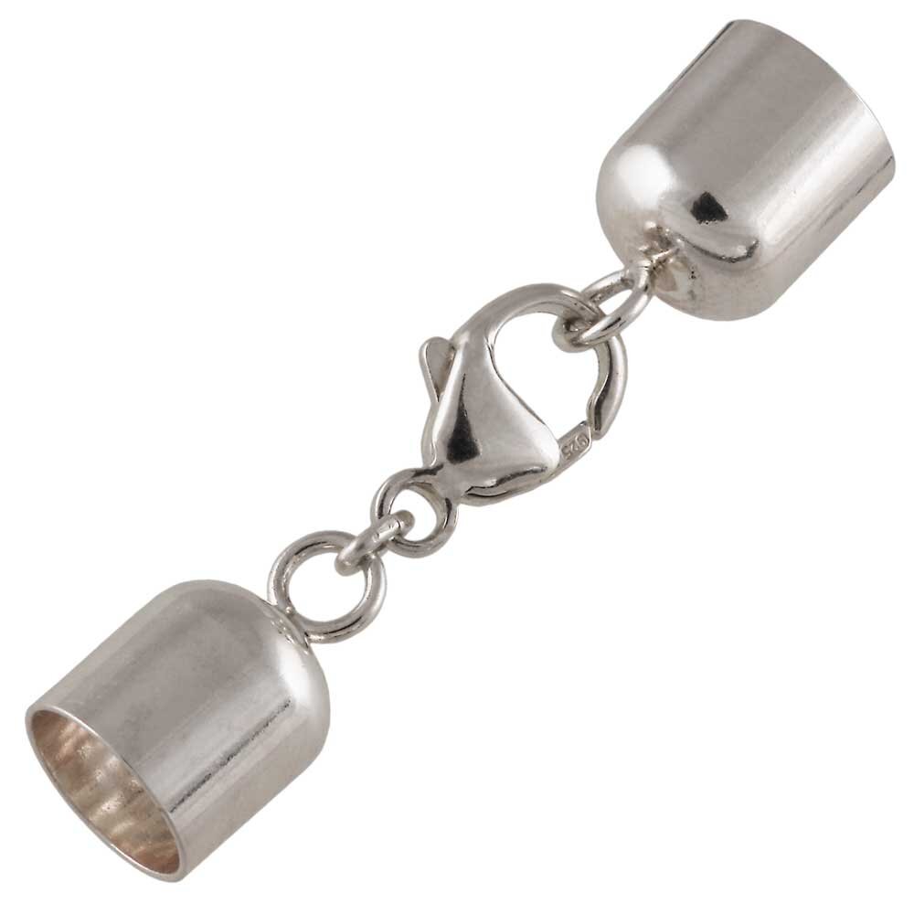 Swivel clasp with end caps 925/- 