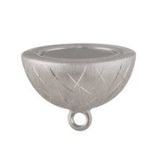 Matt magnet clasp with ice pattern 925/-, 12 mm