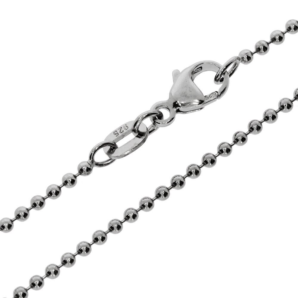 Collier kuglekæde 925/- 
