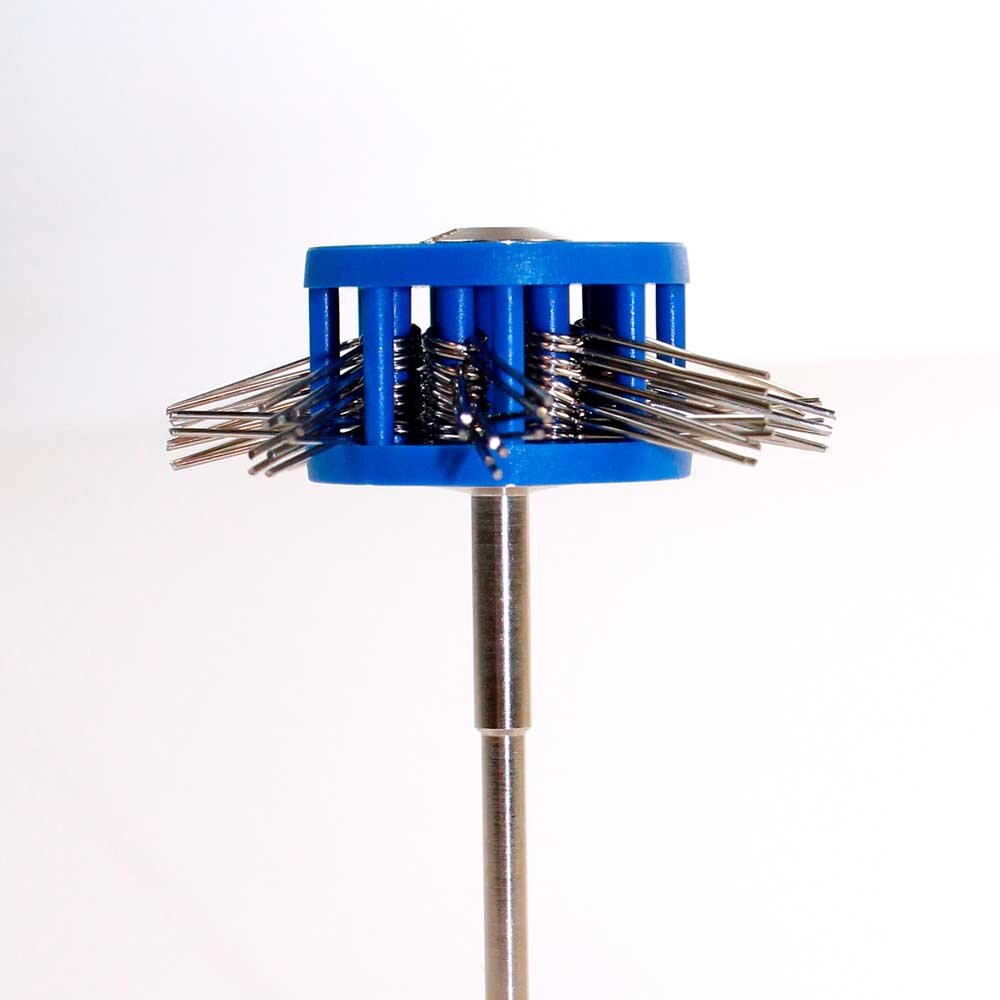 Satin finish brushes with shank 