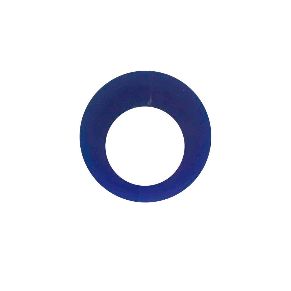 Carving wax, ring-tube with staggered hole, blue 