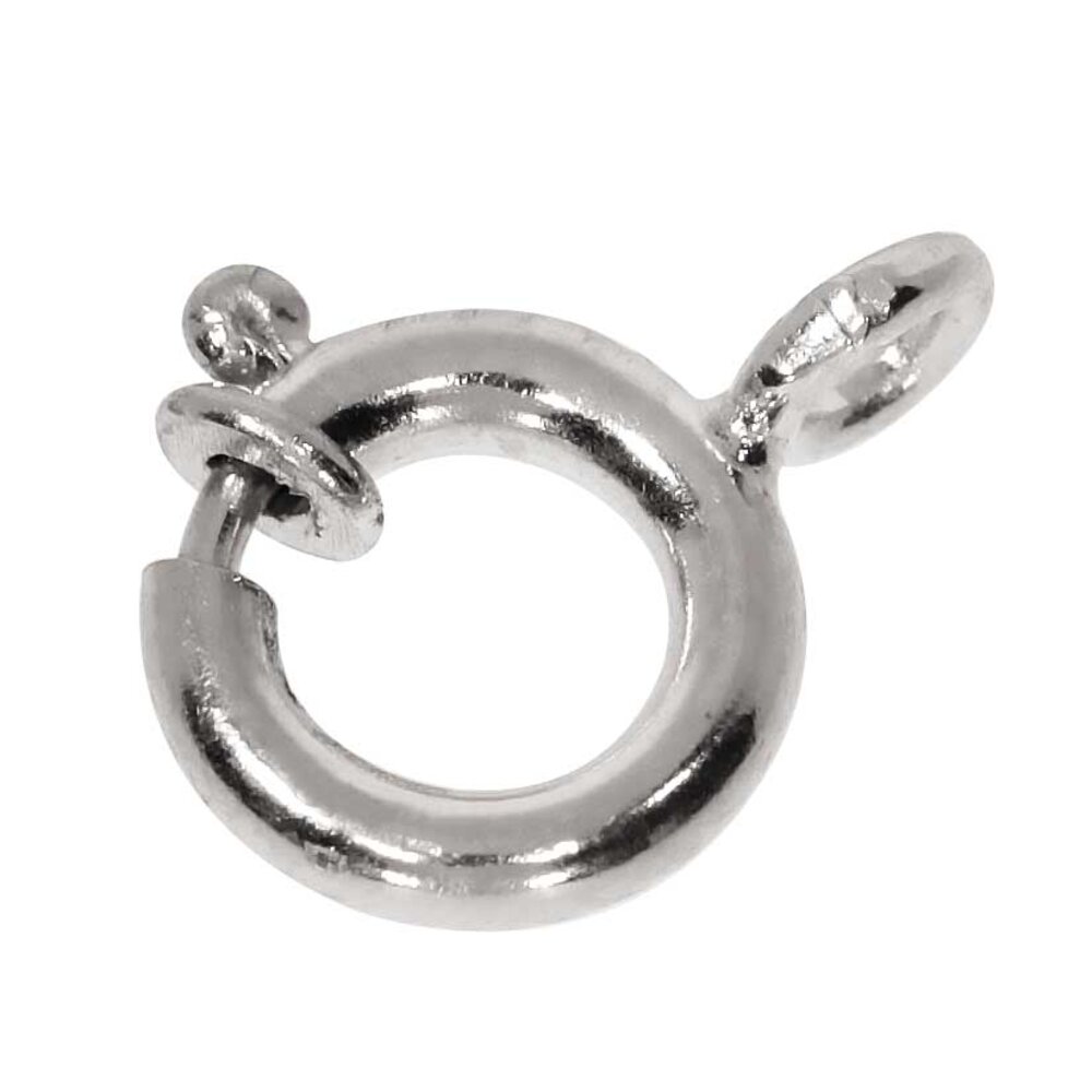 Spring ring with bolt 925/- 