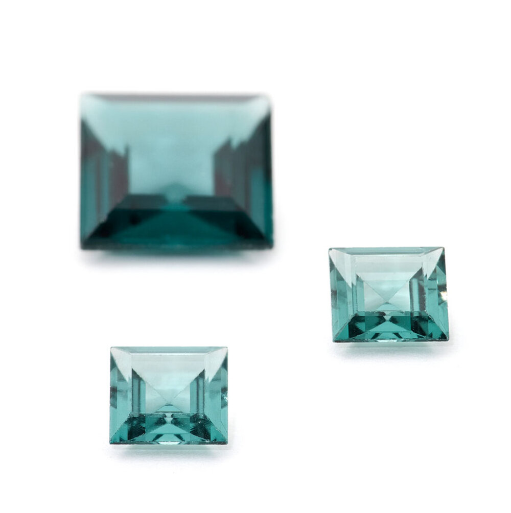 Synthetic tourmaline, square 