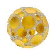 Open system clasp with yellow circles 925/- two tones