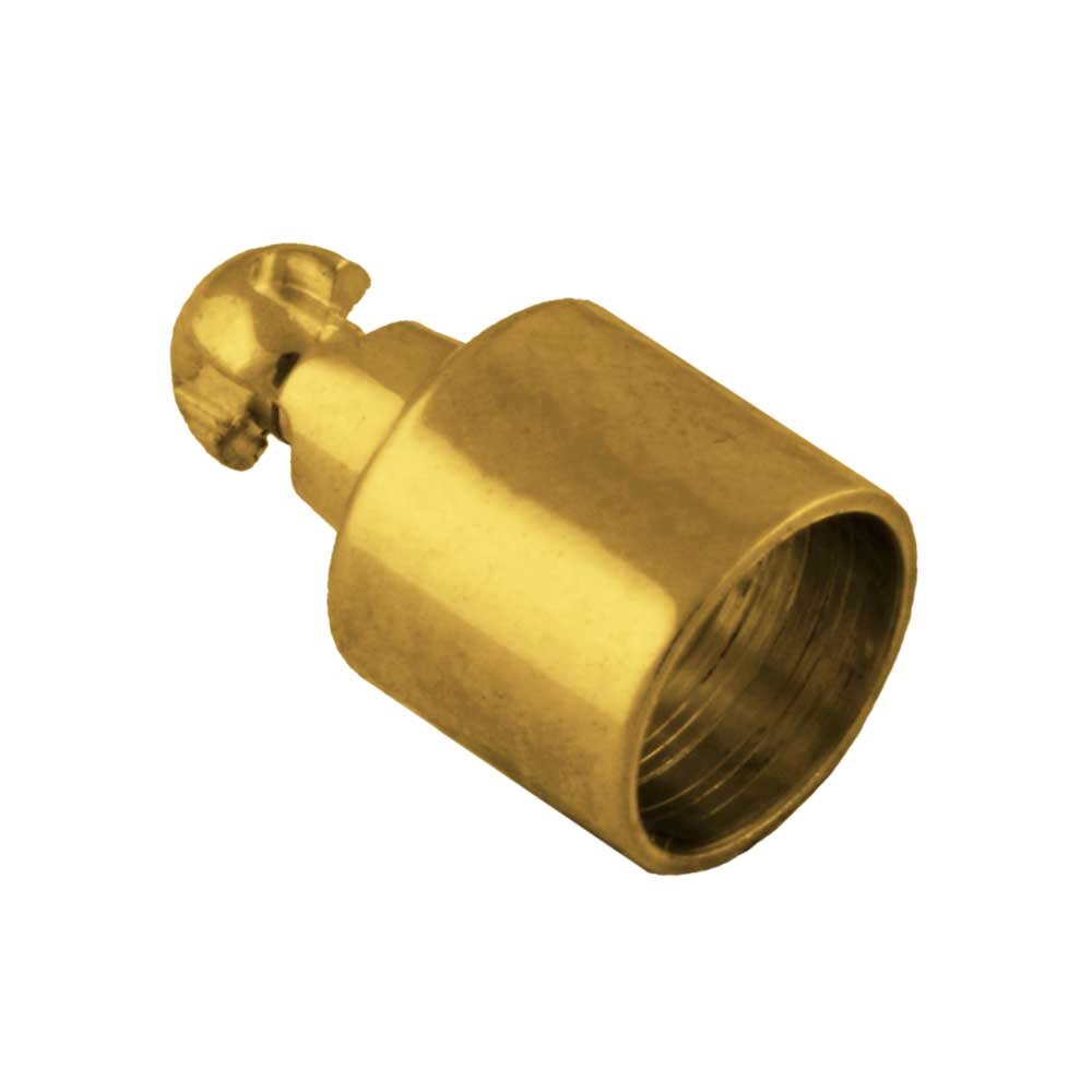 End cap bayonet key for lock cylinder, 18K Gold 