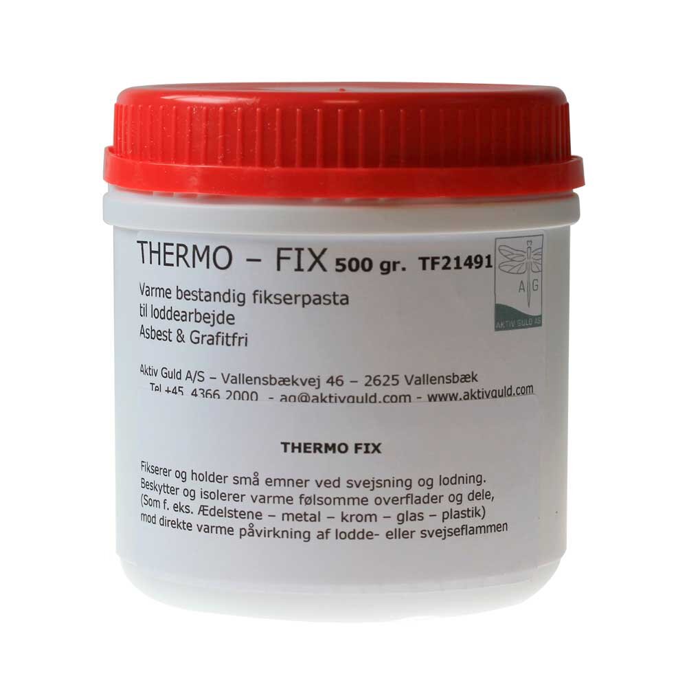 Thermo-fix – heat-resistant fixing paste for precise soldering work 