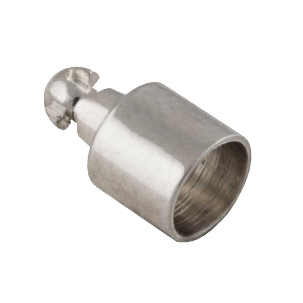 End cap bayonet key for lock cylinder, 925/- silver 