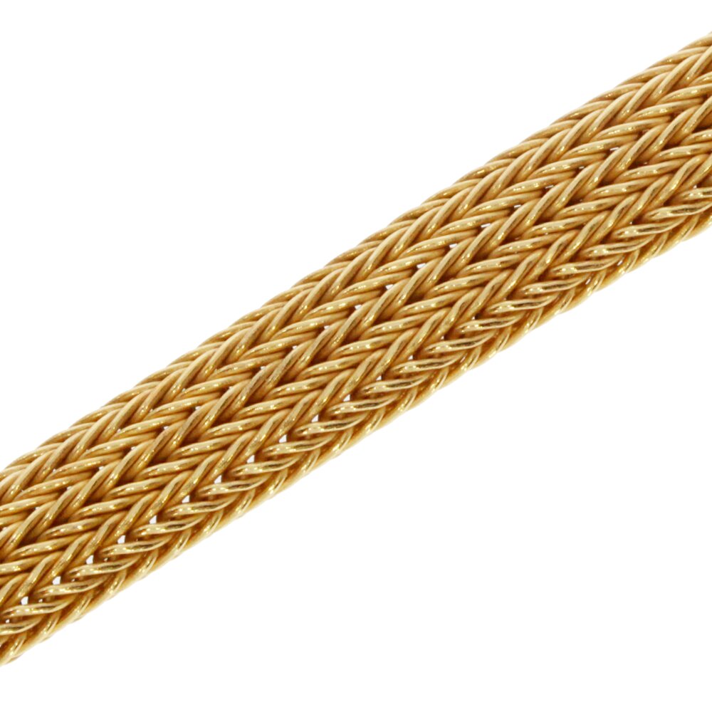 Knit fox curved 585/- yellow gold 