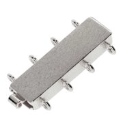 Collierlås, 4 kedjarader, smal matt  925/-