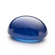 Blå safir, oval cabochon, Ceylon, 8,10 x 6,20 mm