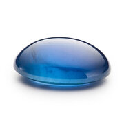 Blå safir, oval cabochon, 9,30 x 7,10 mm