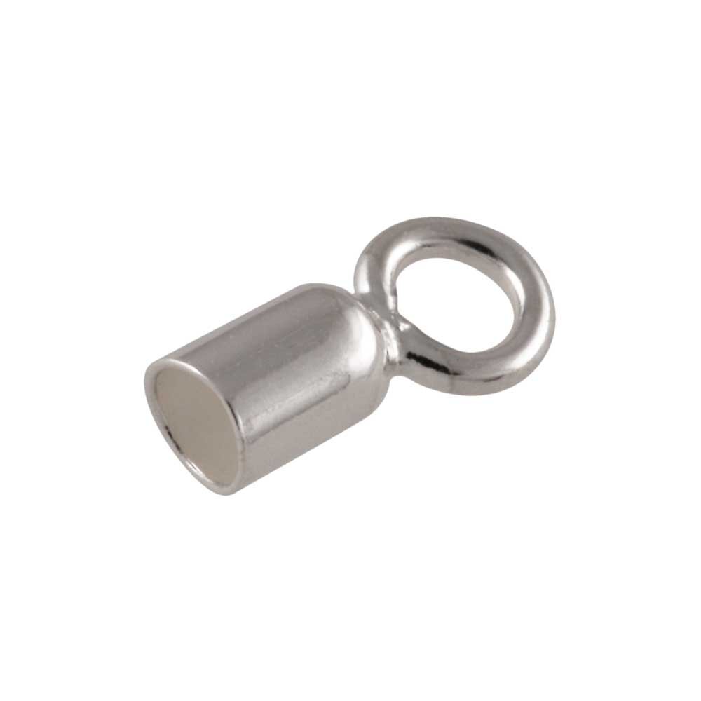 End cap with jump ring 925/- 