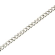 Necklace curb diamond cut 585/- white gold
