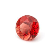 Sunstone, round diamond cut, 4.00 mm