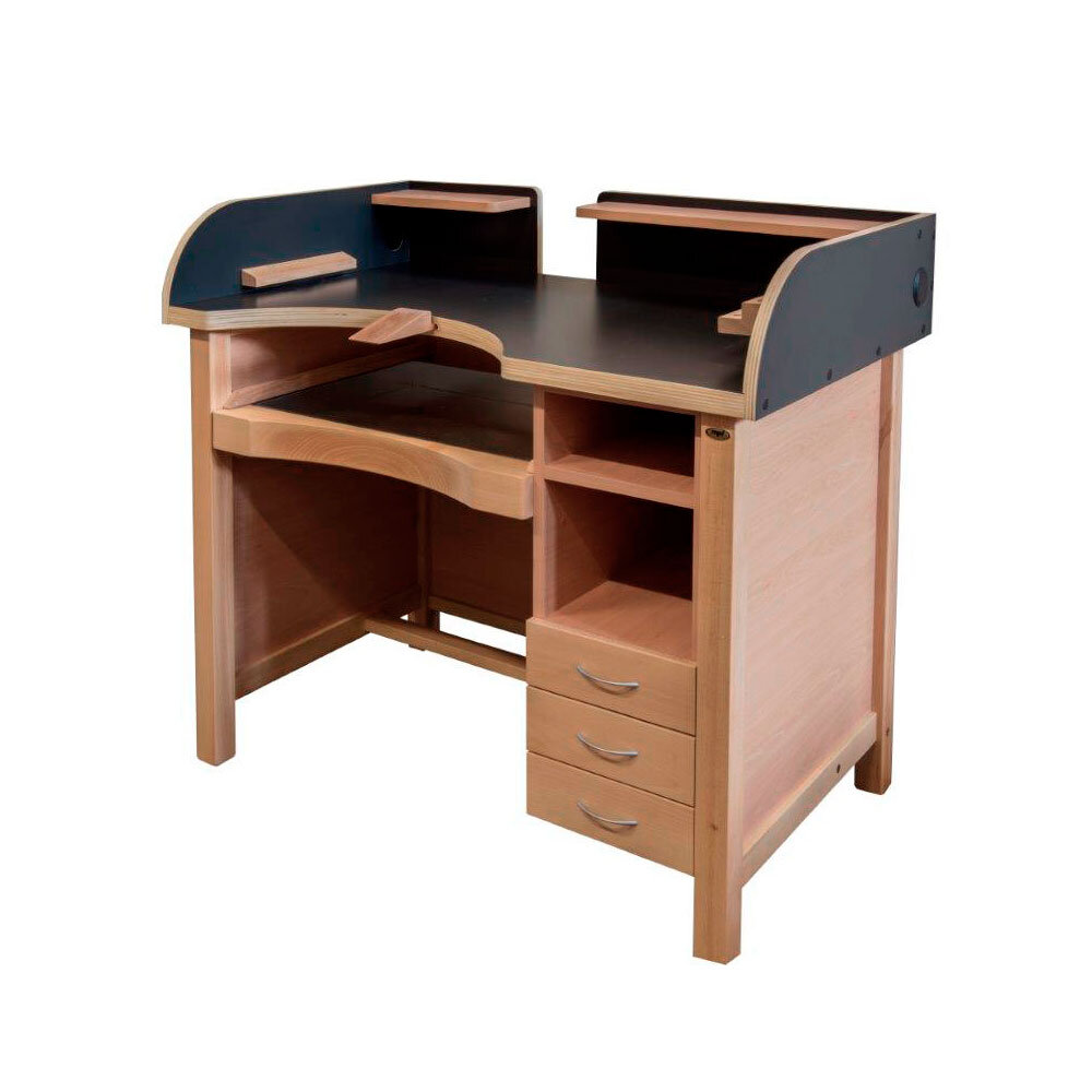 Workbench for goldsmiths with grey top 