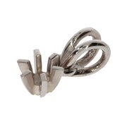 Pendant with 6 prongs 0.05 ct, 585/- white gold
